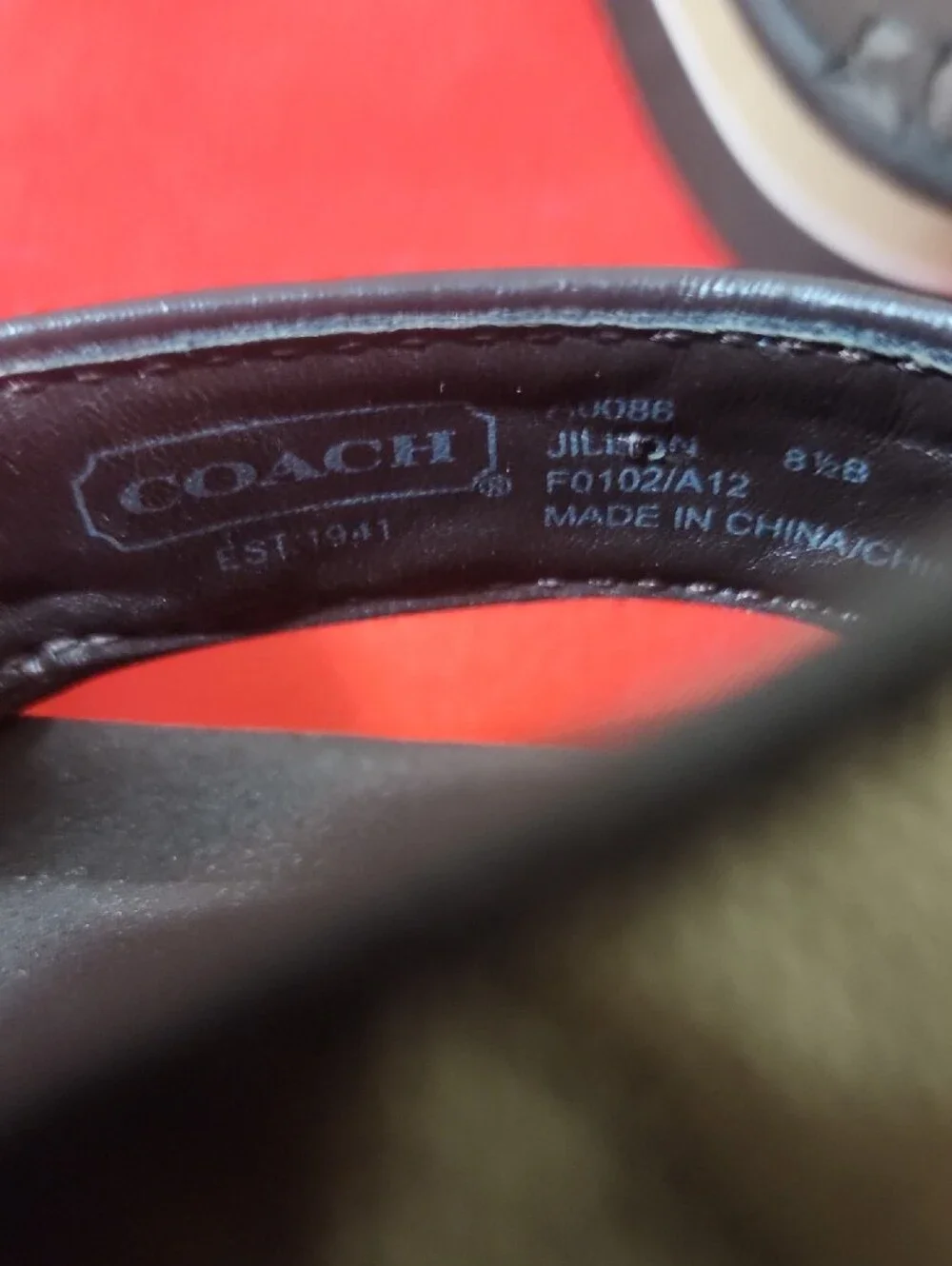 Coach Jillian Brown and Tan Floral Thong Sandals